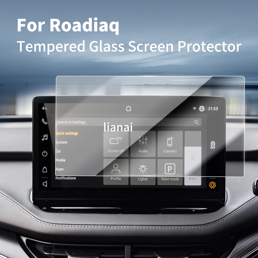

Carplay Screen Protector Tempered Glass Protective Film Navigator Car Stickers Accessories For 25 skoda Roadiaq