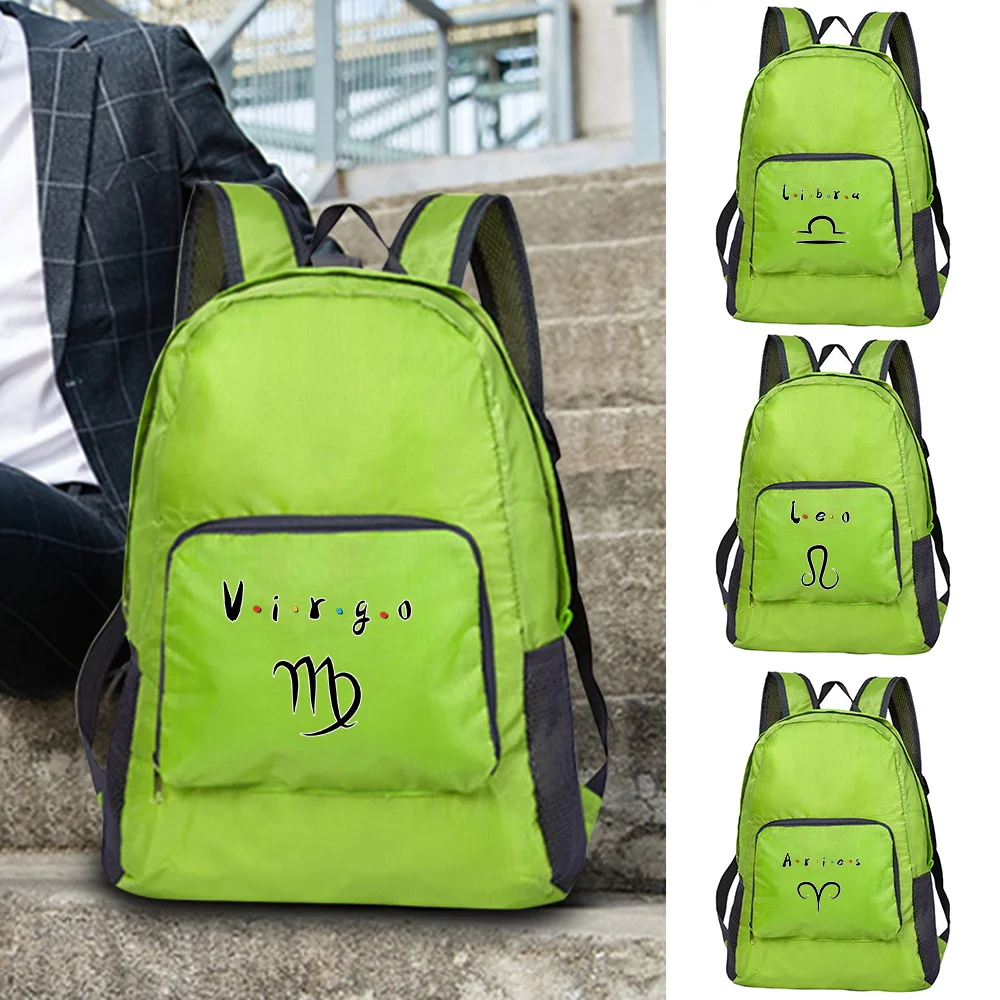2026 Portable Ultralight Foldable Backpack Women Travel Camping Hiking Outdoor Daypack Constellation Print Organizer Backpacks