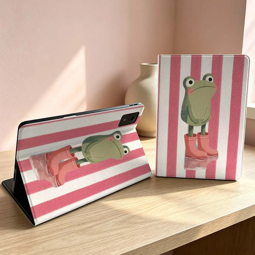 

Art Striped Frog Pattern Soft For Lenovo Xiaoxin Lenovo Tab Pad Pro Plus K11 P12 M10 Legion Y900 Y700 Inch Tablet Case