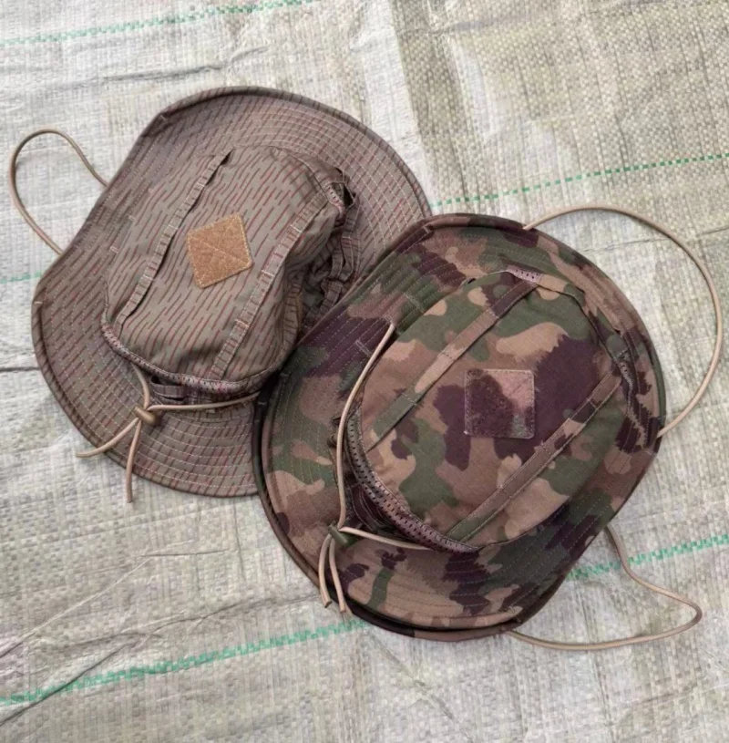 

UF3 round edged hat, East German raindrop camouflage, comfortable and breathable