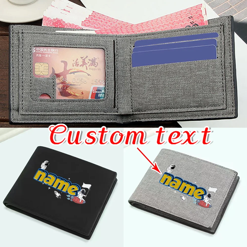 اسم مخصص محفظة بطاقة الهوية بطاقة البنك حقيبة تخزين متعددة الوظائف محفظة عالية الجودة ودائمة منتج مخصص