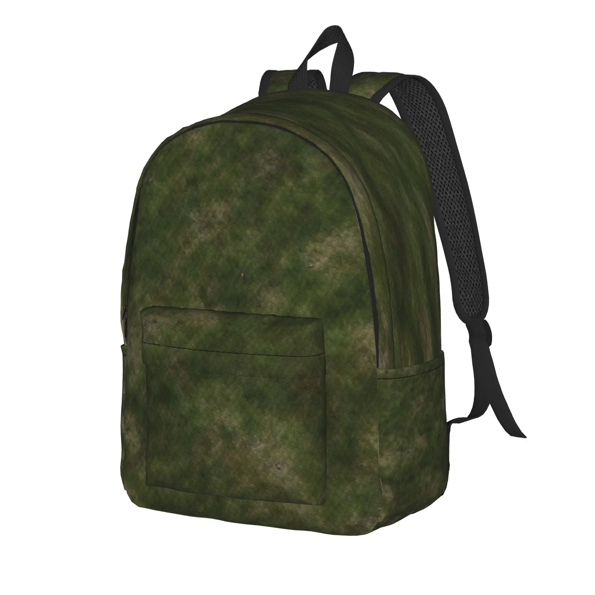 Grass Battlemat Grassland Land Greenery Backpack  Hiking Backpacks Unisex Casual High School Bags Colorful Big Rucksack