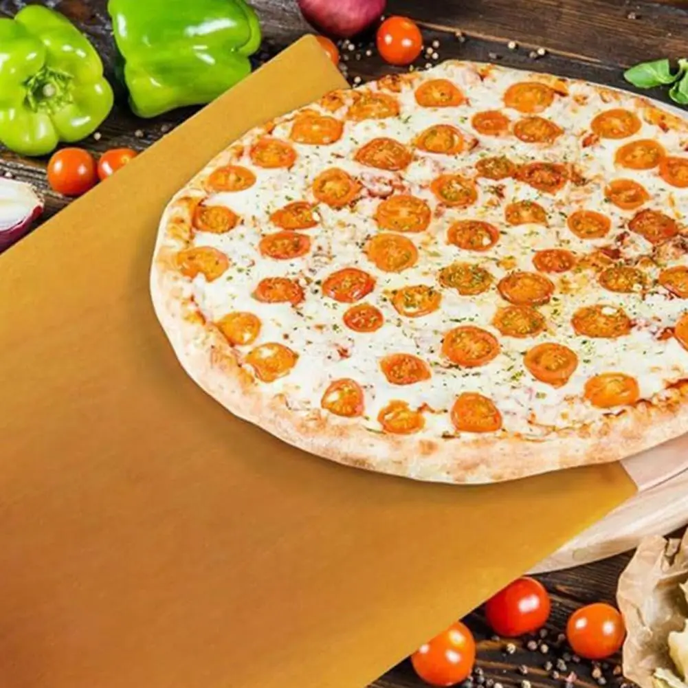 Heat-resistant Pizza Spatula Double-sided Wooden Handle Pizza Sliding Shovel Non-stick Pizza Peel Paddle Spatula for Indoor