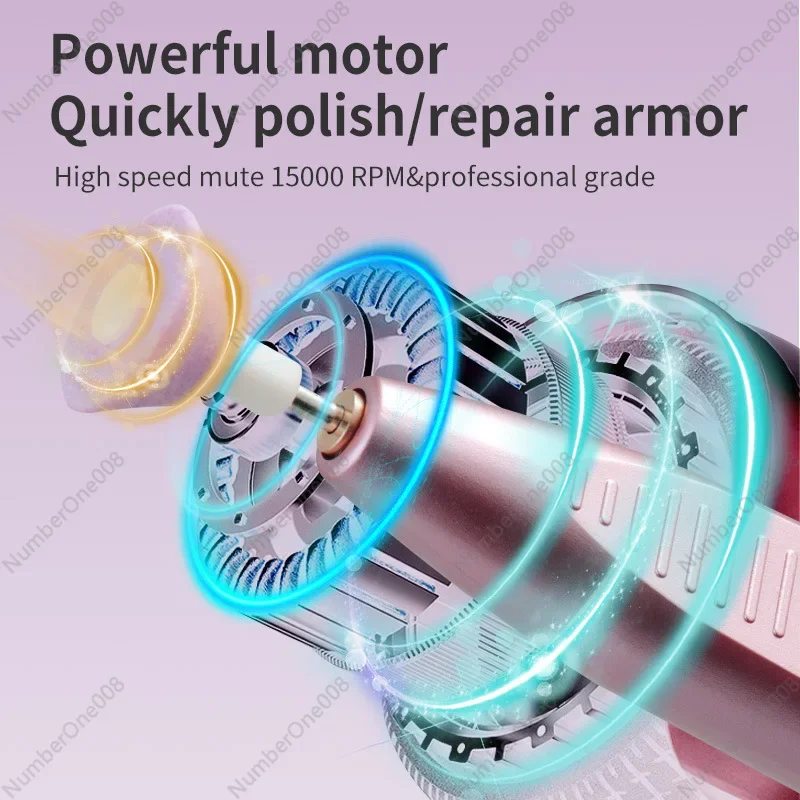 2024 New Rechargeable Multifunctional  Electric Mini Polisher Nail Tool