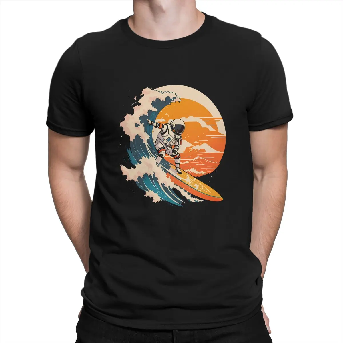 

Outer space Style Polyester TShirt Surfing Extreme Sports Comfortable Creative Graphic T Shirt Short Sleeve