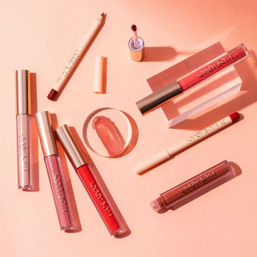 Smooth 12 สี Matte Lip Liner กันน้ําลิปสติกติดทนนานปากกา Lip GLOSS LIPS Contour Line Nude สีชมพู Lip Tint Lady