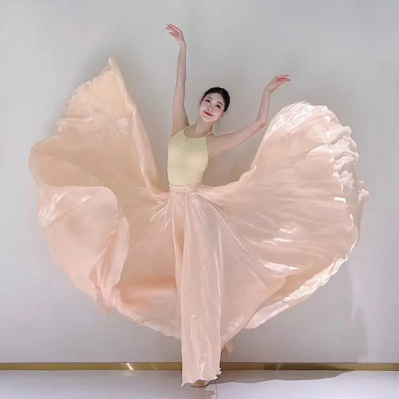 

New Dance Skirt Classical Modern Dance Skirt 720 Degree Large Swing Skirt Photography Art Exam Performance Dress dancer outfit