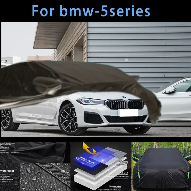 

For bmw-5series Outdoor Protection Full Car Covers Snow Cover Sunshade Waterproof Dustproof Exterior Car accessories