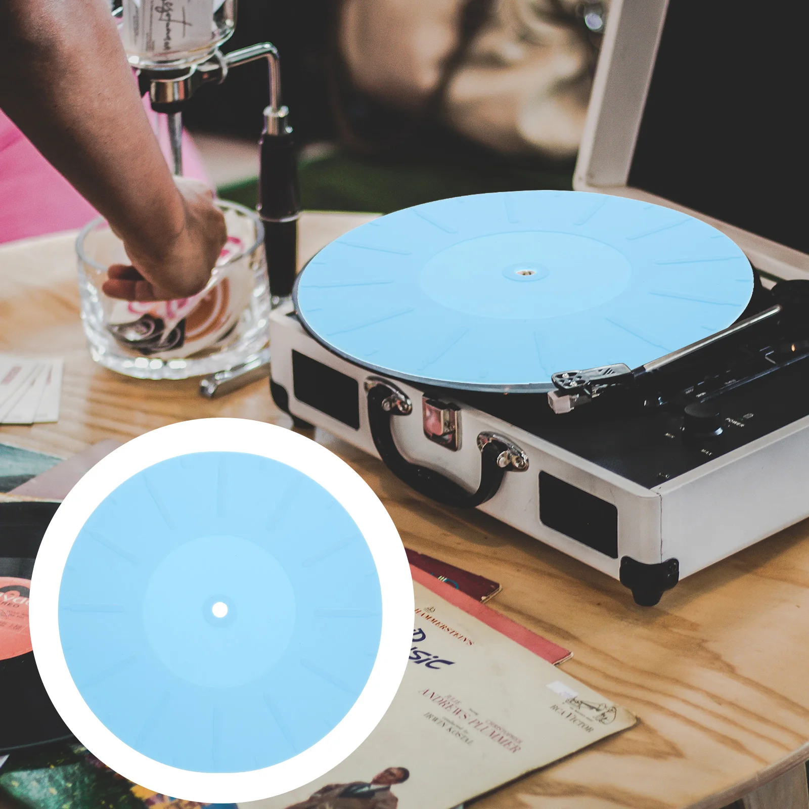 

Silicone Turntable Mat Anti-static Record Player Pad Vinyl Protective Accessories DJ Equipment Portable Audio Device