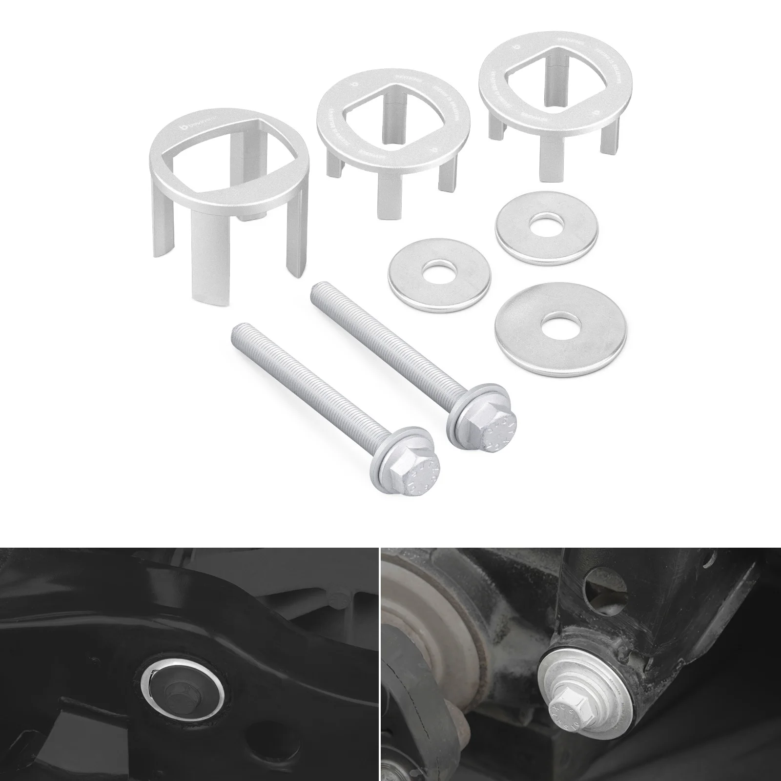 

BEVINSEE алюминиевый комплект вставок для крепления заднего дифференциала для BMW E90 E92 E93 E91 E87 E88 E82 E81 2005-2013, автомобильные аксессуары