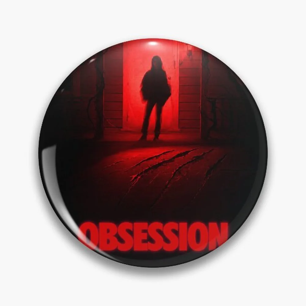 Obsession Movie Pin Holographic Star Heart Pin Brooches Laminated Button Fashion Accessory