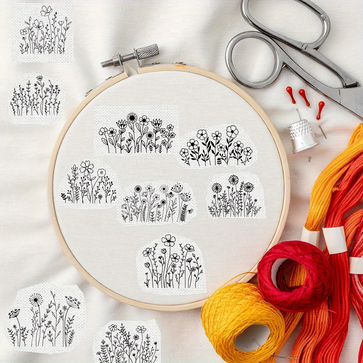 "مثبت تطريز A4 مكون من 10 أوراق - ورق قابل للطباعة وقابل للذوبان في الماء لخياطة الماكينة"