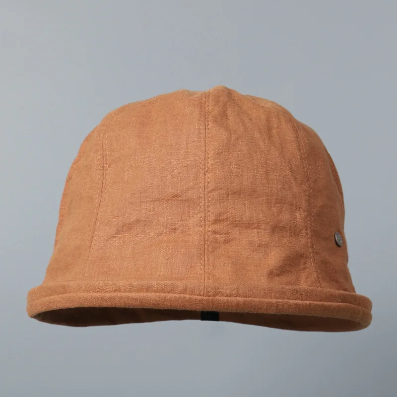 Leinen Gekräuselte Kante Sonnenhüte Für Frauen Faltbare Eimer Hut Sommer Visiere Kappen Weibliche Panama Bob Outdoor Strand Fischer Kappen Gorro – Detail 9