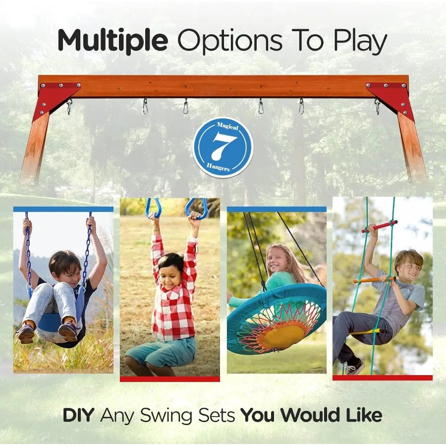 مجموعات أرجوحة خشبية لملعب الدلفين لعائلة الفناء الخلفي لتقوم بها بنفسك عدة لأي أرجوحة مجموعة لعب خارجية مع شريط أرجوحة ترابيز و #4