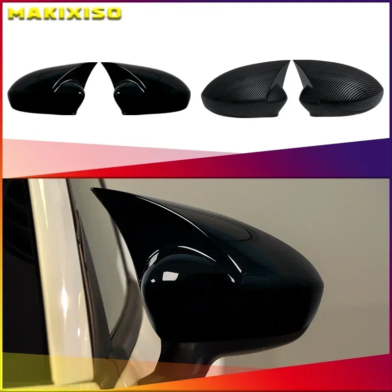 Car Side Wing Mirror Cover Caps For Fiat 500 500C Grande Punto Rearview Mirror Cover Shell Case Trim Add on Car Accessories