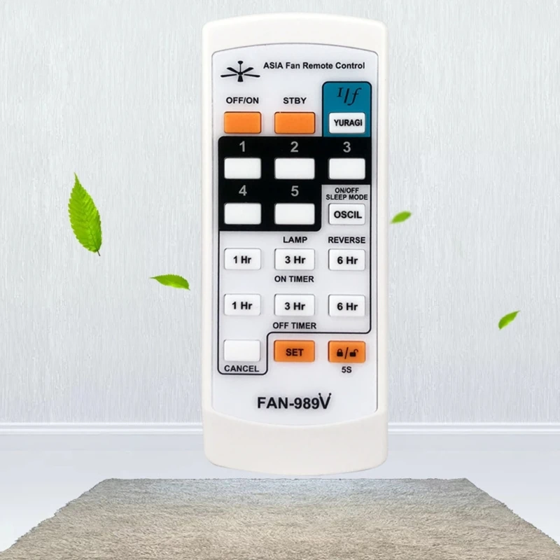 Mando a distancia Universal sin voz, ventilador de repuesto, FAN-989V