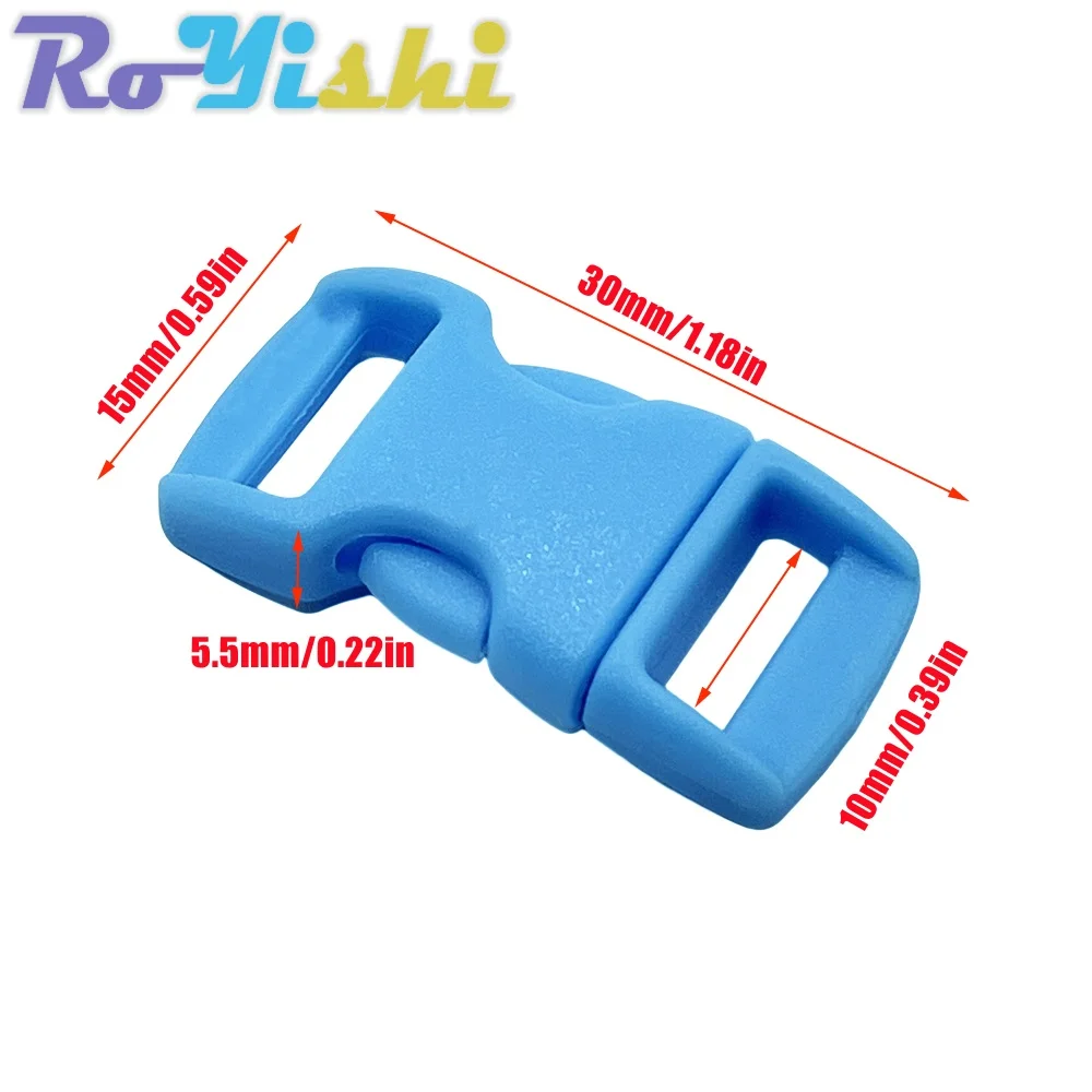 500Pcs Plastic Side Release Buckle for DIY Accessories