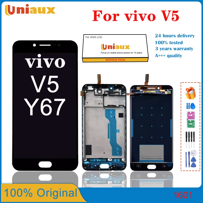 

5.5" For Vivo V5 1601 Full LCD display + Touch screen Digitizer assembly For Vivo Y67 LCD Replacement Parts