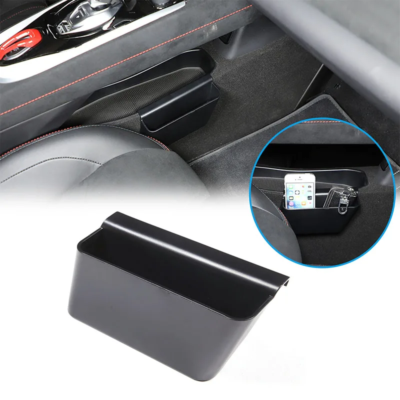 

For Lotus EMIRA ABS black car styling car central control storage box storage box sticker car interior accessories 1Pcs