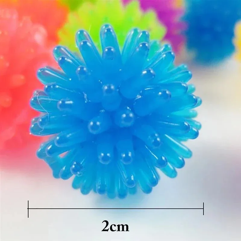 5/10pcs Funny Hedgehog Ball Cat Toys Creative Colorful Stretch Plastic Ball Interactive Cat Soft Spiky Cat Toy Pet Supplies