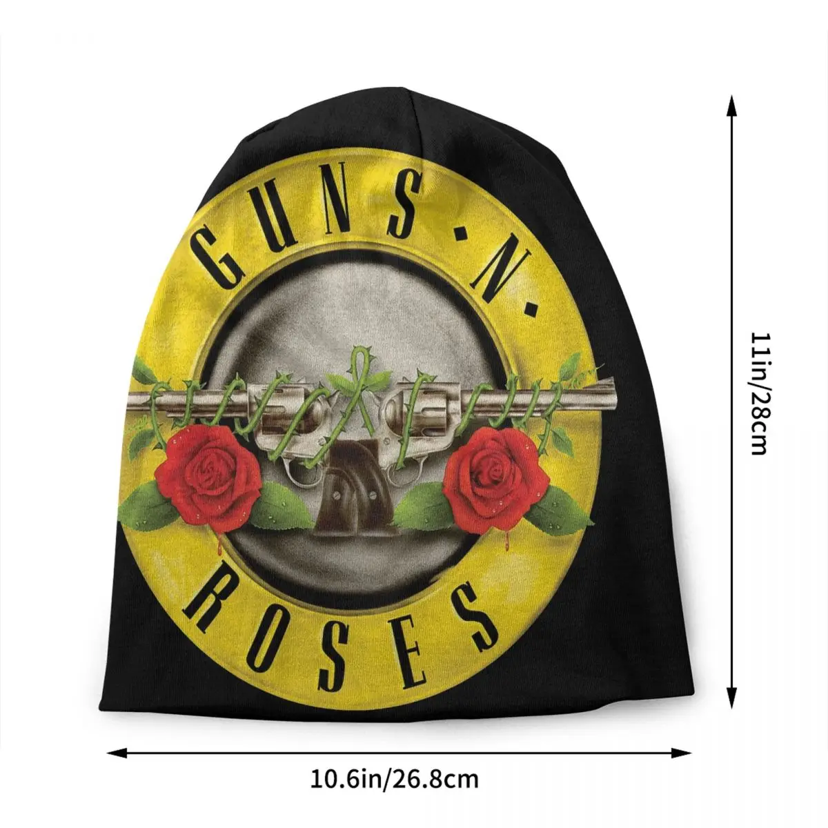 Guns N Rose Logo Heavy Metal Skullies Beanies Caps Hip Hop Winter Warm Men Women Knit Hats Unisex Adult Bonnet Hats
