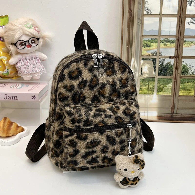 2026 شتاء جديد سستة موضة سروال قصير حقائب الظهر سعة كبيرة شخصية الرجعية الداخلية سستة جيب المرأة الحقائب المدرسية #1