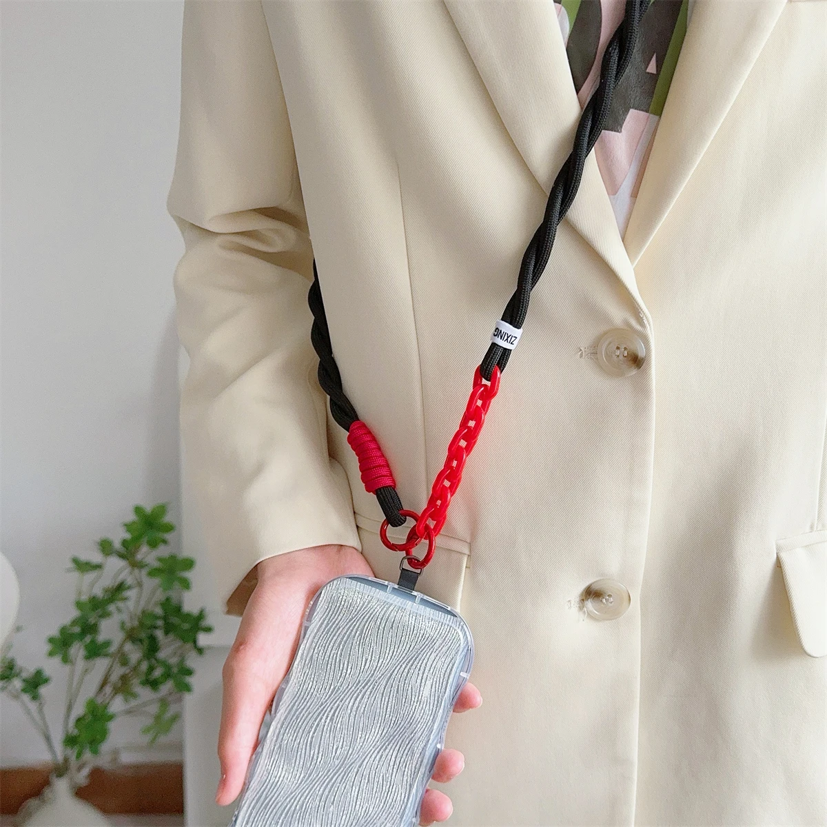 Cute Phone Lanyard, Universal Case Acrylic Crossbody Strap