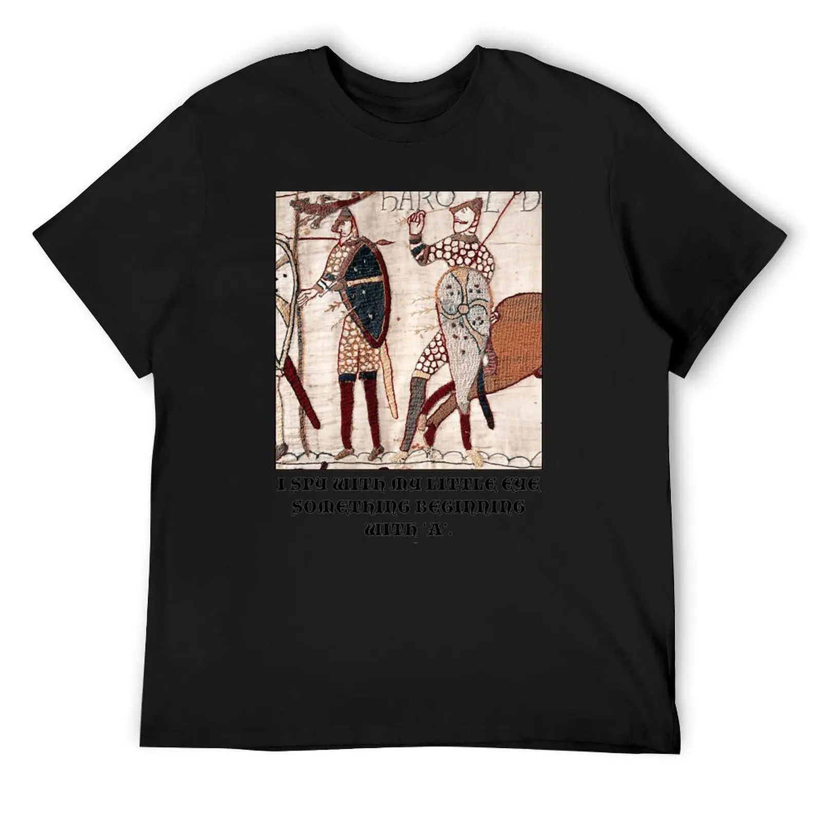 Bayeux Tapestry - I Spy With My Little Eye Something Beginning With T-Shirt summer tops boys whites Blouse blacks mens t shirt