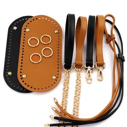 Leather Bag Strap Handbag Woven Set High Quality Bag Bottoms With Hardware Accessories for DIY Handmade Shoulder Handbag