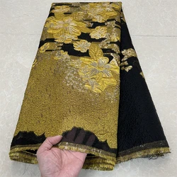 2025High Quality African Nigerian Tulle Lace Fabric Organza Embroidery Guipure Party Gown Dress Brocade Jacquard Wedding 5Yard