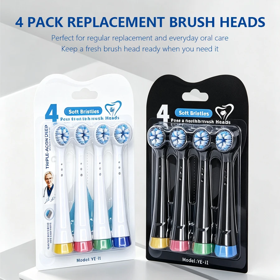 4/8er-Pack Ersatzbürstenköpfe für Oral B IO Serie Elektrische Zahnbürste Weiche Borsten Ersatzteile für Körperpflegegeräte – Detail 8