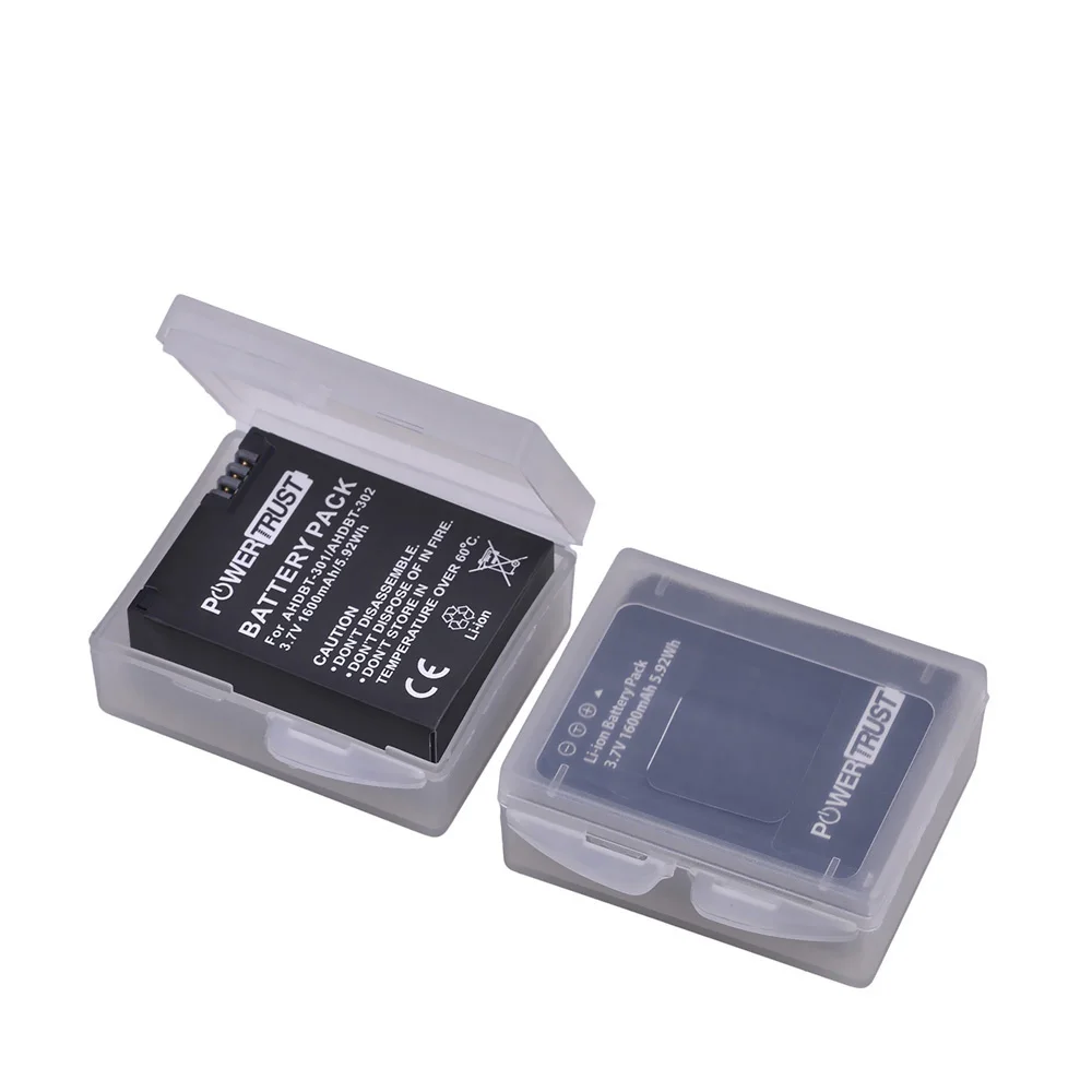 Batteria e caricabatterie HERO3 da 1600mAh per fotocamera GOPRO HERO 3