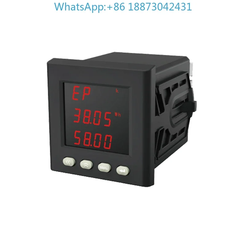 

LNF72E Three-phase Digital Display Multifunctional Power Meter comes standard with communication RS485 opening 67*67 meter.