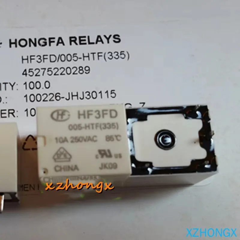 HF3FD 005-HTF 5VDC Durable Plastic Material Black Color for Electronic Components