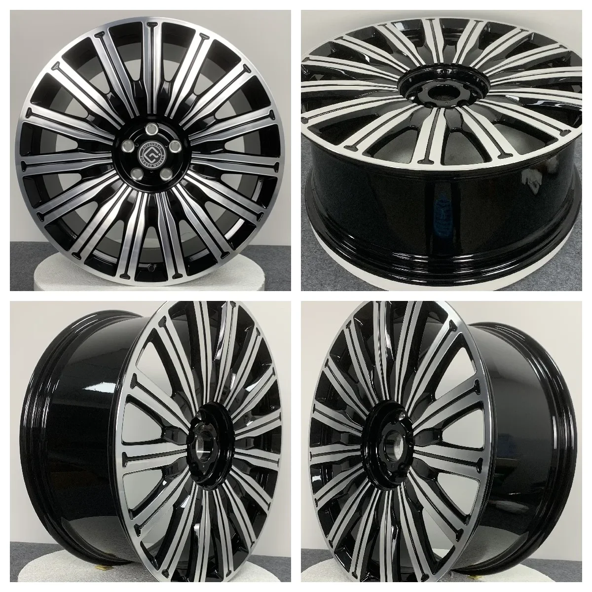 For New 17 18 19 Inch 5x120 5 Holes Car Alloy Wheels with Polished Finish Rim PCD 120mm ET Sizes 25mm 10mm 50mm 40mm