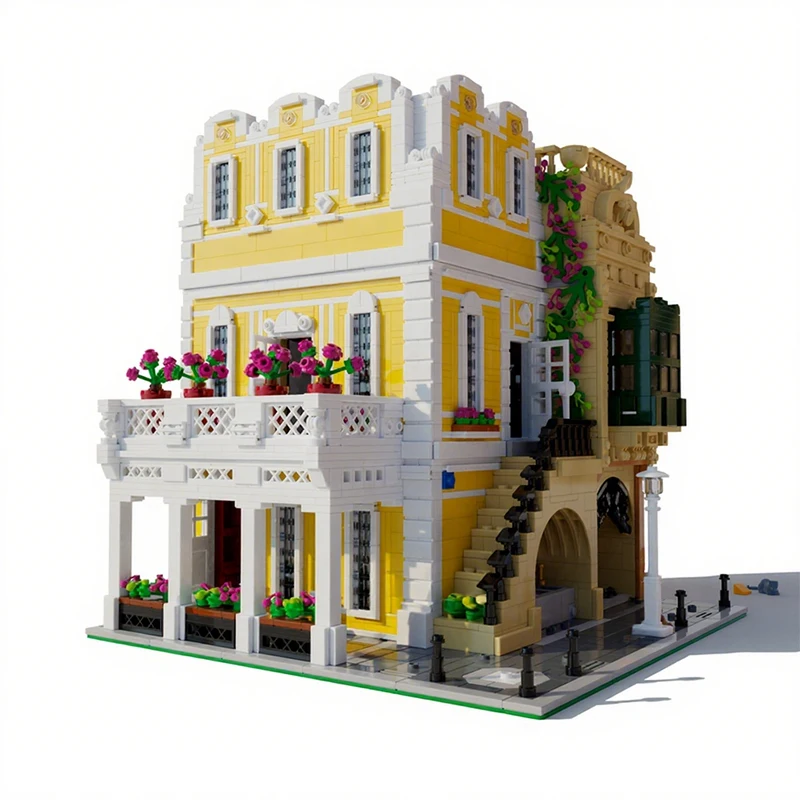 

3490 шт. MOC Florentine Palazzo модульные здания строительные блоки Рождественский подарок вдохновляет неограниченное количество творчества строительный набор
