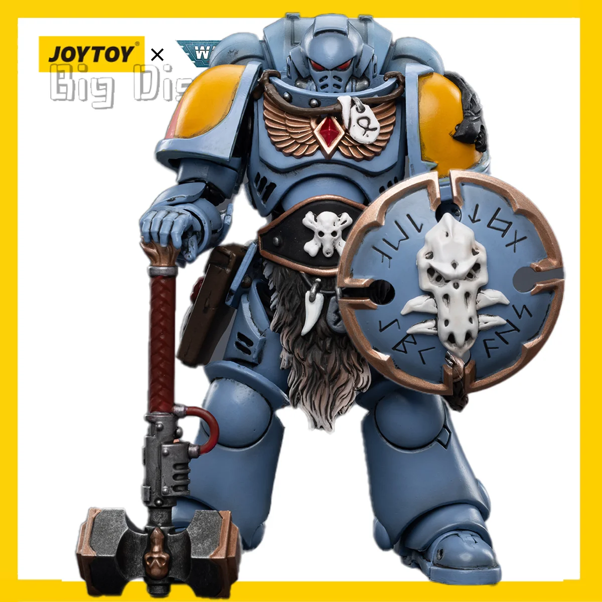 

[IN STOCK]JOYTOY 1/18 Warhammer 40K Action Figure Space Wolves Claw Pack Sigyrr Stoneshield Model