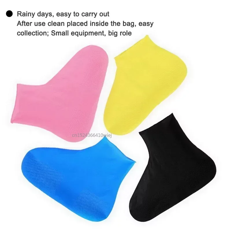 Waterproof Shoe Covers Anti-Slip Rain Boots Unisex Sneakers Protector for Outdoor Rainy Day Reusable Rain Shoe Covers