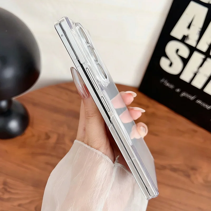 Transparente magnetische Scharnier-Schutzhülle für Samsung Galaxy Z Fold 8 7 6 5 Fold8 Fold7 Fold5 Fold6, faltbare, harte PC-Handyhülle – Detail 11