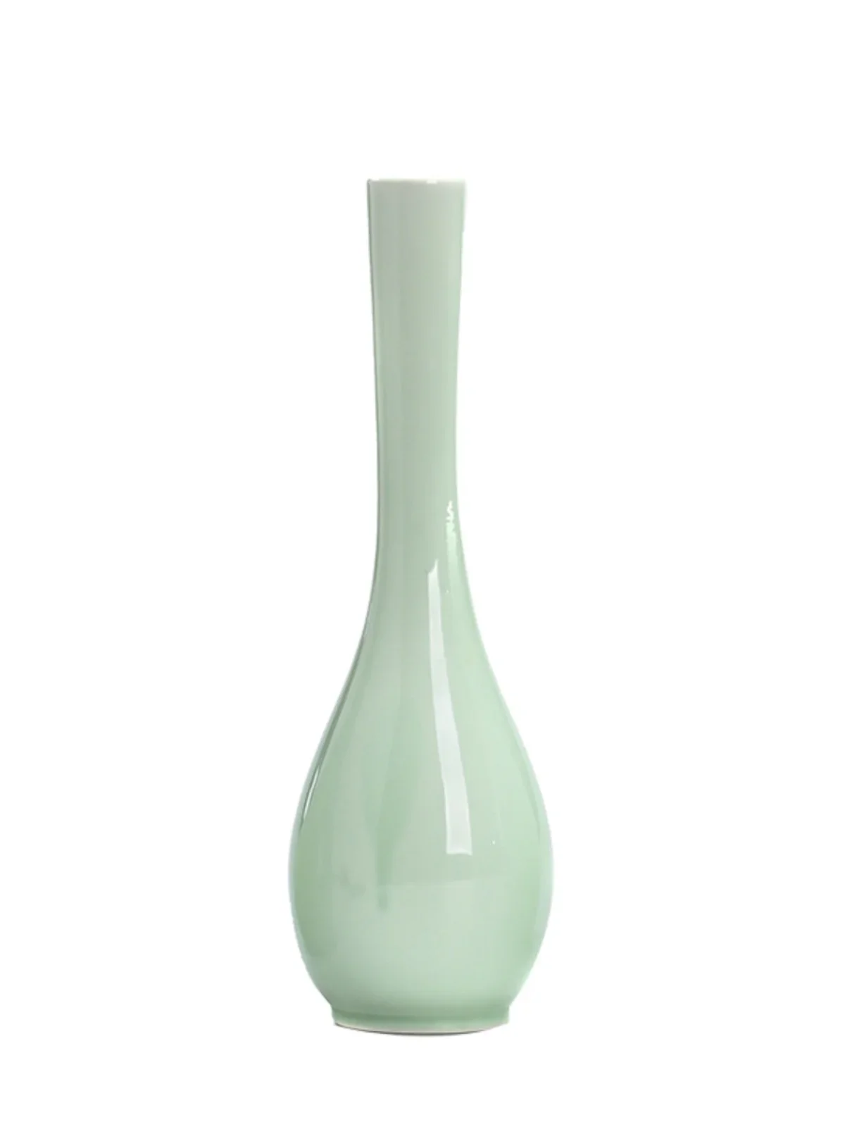 

White porcelain, jade, clean vase, flower arrangement, home decor, celadon ceramics