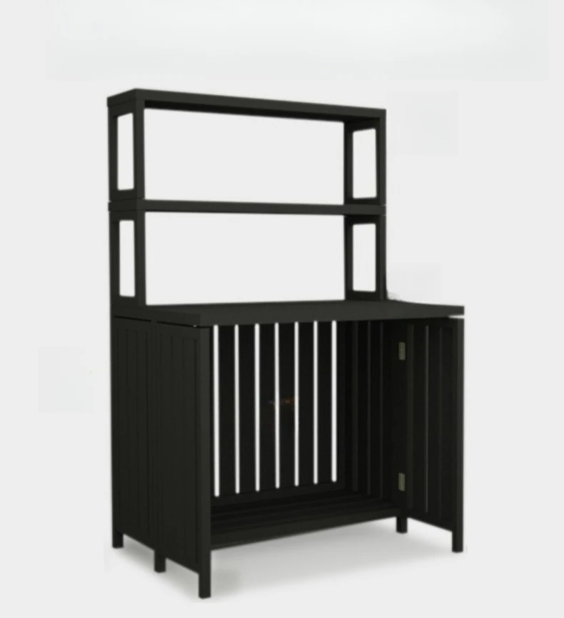 Balcony shelves, new Chinese flower stands, decorative table, home outdoor courtyard garden workbench