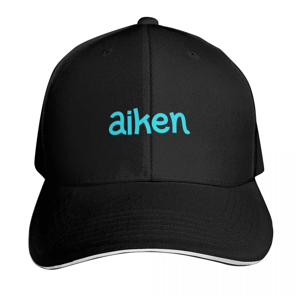 Aiken, Funny Cool Best color art Baseball Cap Cotton Twill Breathable Contrast Two Tone Brim Snapback Flat Bill