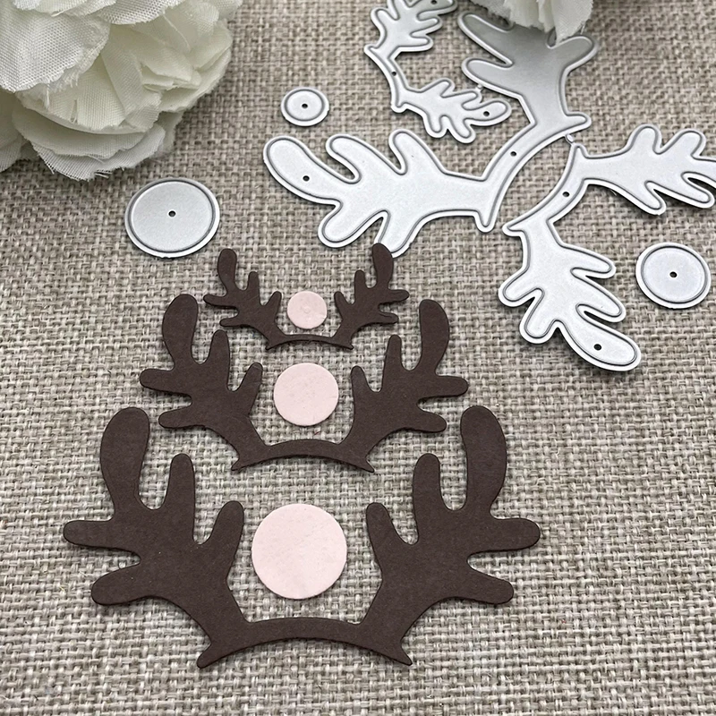 New Christmas reindeer Metal Cutting Dies Stencils For DIY Scrapbooking Decorative Handcraft Die Cutting Template Mold