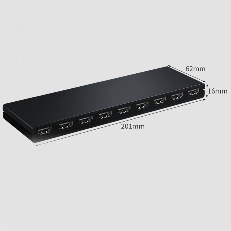 3D 4K@30Hz 1x8 Video Splitter HDMI-compatible Converter 1 in 8 out Split Screen for DVD PS3 Xbox HDTV TV Market Display