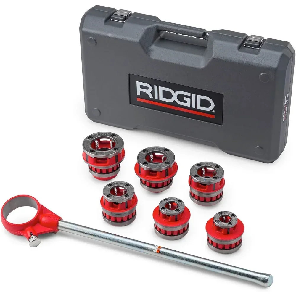 NEW RIDGID 36475 Model 12-R Exposed Ratchet Pipe Threader Set with Carrying Case Small