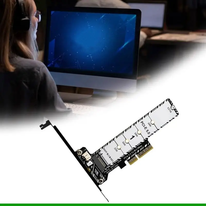 U55C M.2 NVMe PCIe 5.0 Solution Support Multiple Storage 2280 22110/2260/2242/2230 Installation Tool Adapter Card For Computer
