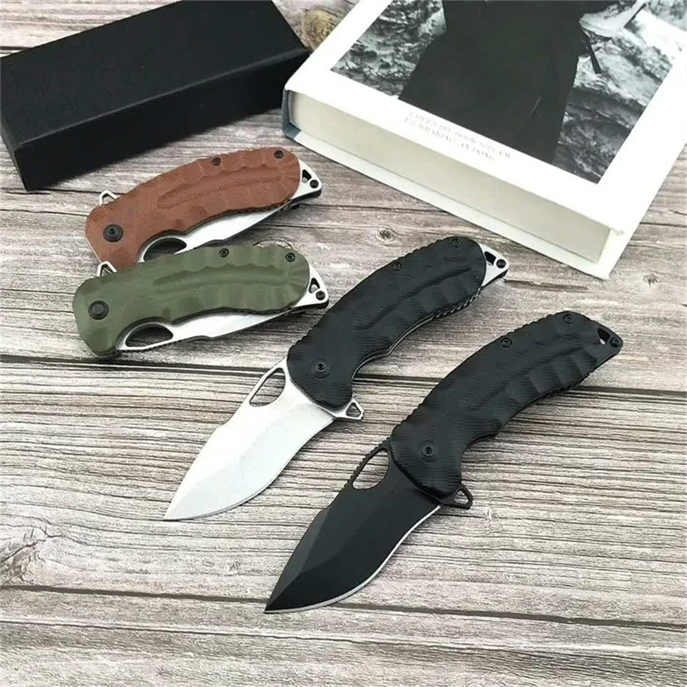 S/O Kiku XR Self Defense Pocket Knife 8Cr13Mov Blade Tactical Outdoor Hunting Hiking EDC Folding Blade Hand Tools