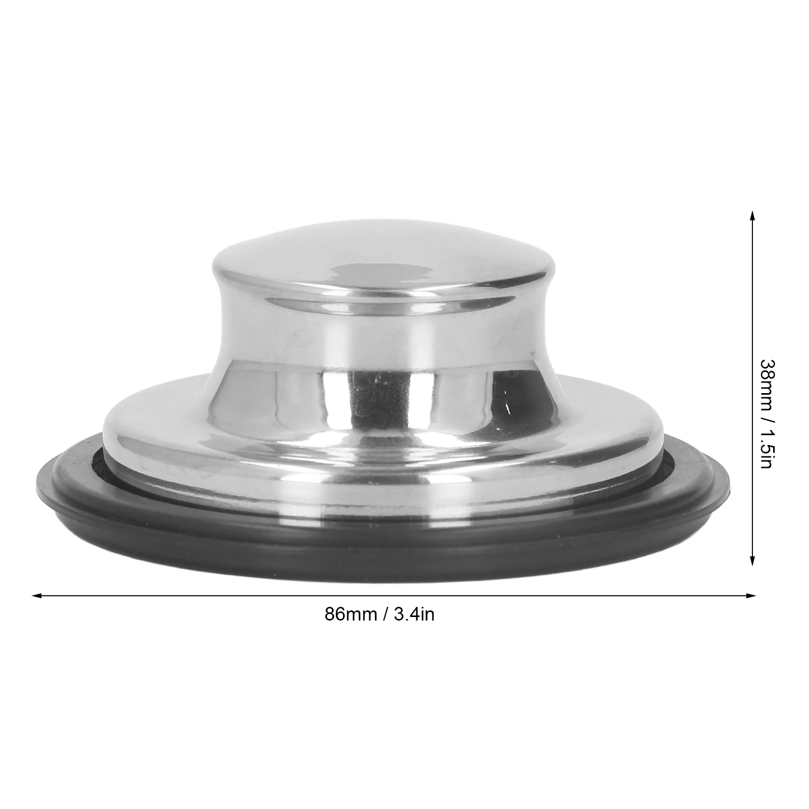Garbage Disposal Plug Kitchen Sink Plug Cover 86mm OD  Easy Cleaning Rubber Sealing  Anti Seepage for Replacement