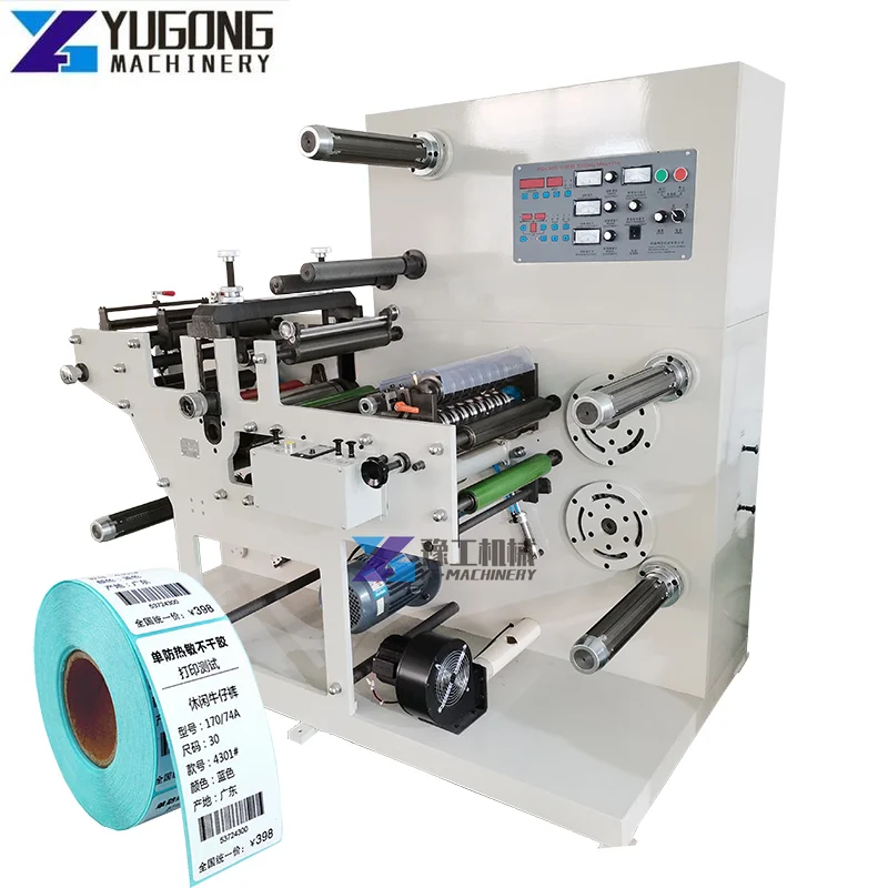 Automatic Digital Roll Die Cut Cutting Punching Machine Craft Paper Blank Label Rotary Die-Cutting Machine with Slitter