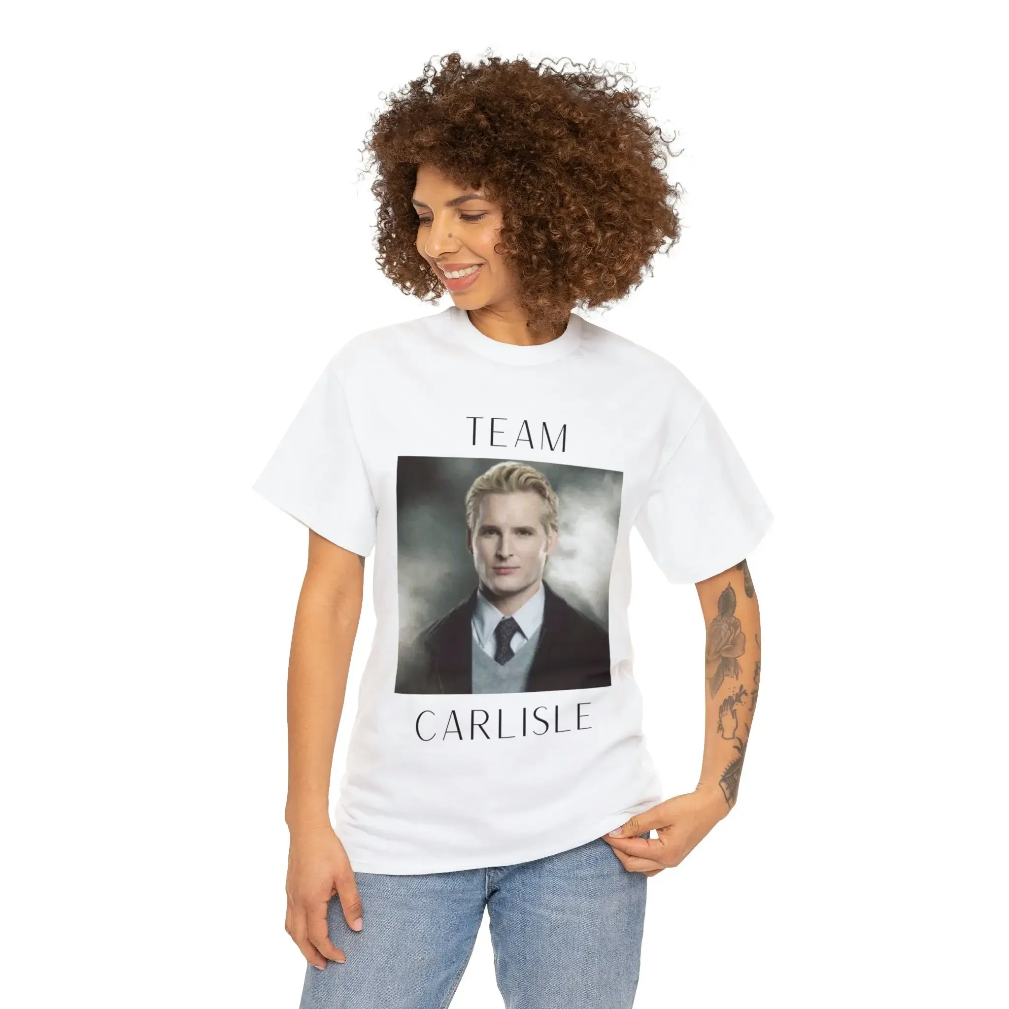 Camiseta da série US Twilight Carlisle Cullen Team Daddy, Peter Facinelli, família Edward, pai